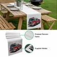 thumbnail image 5 of Red Fire Truck Table Runner - 90 Inch Long, Kitchen Dining Table Runner Dresser Scarves, Funny Cute Car Farmhouse Decor for Coffee Tables Wedding Party Banquet, 5 of 8