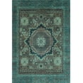 thumbnail image 1 of Ahgly Company Indoor Rectangle Abstract Light Blue Modern Area Rugs, 4' x 6', 1 of 4