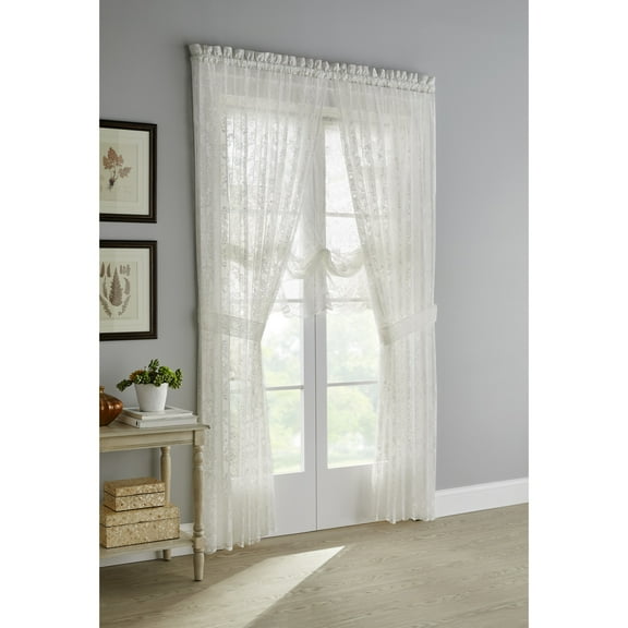 BrylaneHome Vintage Lace Rod-Pocket Panel