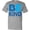 AC-Heather Grey, variant on Be Kind Logo in Blue T-Shirt