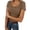 w93#Khaki571, variant on Wuxian Women Tops Ribbed Lace Trim Solid Color Fashion Casual Slim Fit Short Sleeve Scoop Neck T Shirt Summer Stretchy Soft Comfortable Tight Bodycon Fashionable Tees Lightweight Clothes,Beige,L