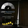 thumbnail image 3 of Lazzzy Blackout Velvet Curtains Living Room Darkening Drapes 2 Panels Rod Pocket Thermal Insulated Soft Privacy Window Treatments Dark Slate 52" x 120", 3 of 14