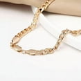 thumbnail image 3 of 24" Men Women Stainless Steel 18K Gold Plated Curb Cuban Chain Necklace Jewelry, 3 of 4