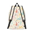 thumbnail image 2 of Lsque Fall Rabbit Pattern Canvas Daypack, Durable Backpack, High-quality Versatile Backpack,Vintage Compact Backpack-Small, 2 of 6