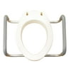 Drive Medical Premium White Plastic Elongated Raised Toilet Seat with Arms 3.5" Height up to 300 lbs