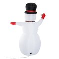 thumbnail image 3 of HOMCOM Inflatable Christmas Outdoor Lighted Yard Decoration, Waving Snowman, 8' Tall, 3 of 5