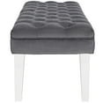 thumbnail image 3 of Modway Valet Performance Velvet Bench in Gray, 3 of 5