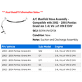 thumbnail image 2 of A/C Manifold Hose Assembly - Compatible with 2002 - 2005 Pontiac Grand Am 3.4L V6 LA1 VIN E OHV 2003 2004, 2 of 2