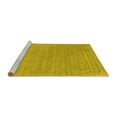 thumbnail image 2 of Ahgly Company Machine Washable Indoor Round Abstract Yellow Contemporary Area Rugs, 8' Round, 2 of 4