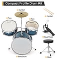 thumbnail image 4 of Danolapsi 3 Piece Kids Drum Set with Cymbal, 2 Drumsticks, Pedal, 2 Tom,Beginner Junior Drum Kit with Throne Stool, Musical Instruments for Boys and Girls, 4 of 8