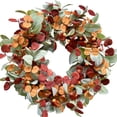 thumbnail image 1 of Elapind 20 Inch Fall Autumn Wreath, 20 Inch Fall Autumn Wreath with Berry for Front Door Thanksgiving Porch Decor Thanksgiving Porch Decor, Berry Wreath for Front Door Green, 1 of 8