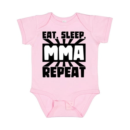 

Inktastic Eat Sleep MMA Repeat Gift Baby Boy or Baby Girl Bodysuit
