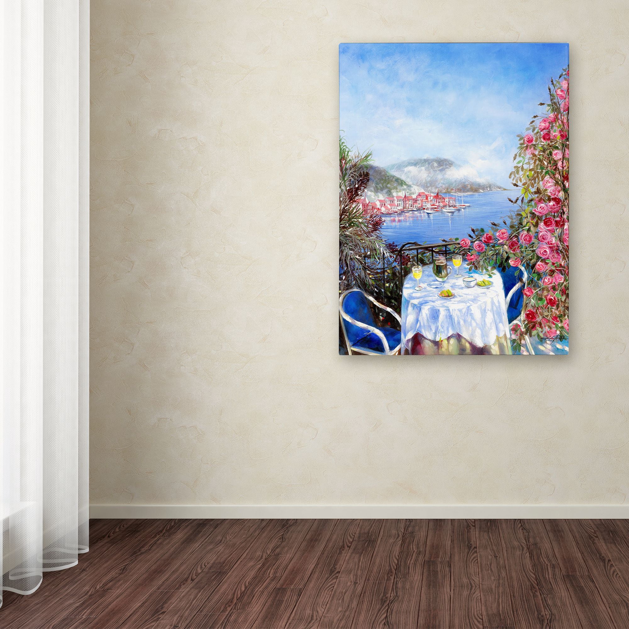 Trademark Fine Art 'Mediterranean Town I' Canvas Art by Li Bo