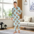 thumbnail image 3 of joogoo Cute Capybara Blue Unisex Adults Onesies Pajamas Jumpsuits L, 3 of 7