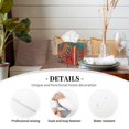 thumbnail image 3 of Kdxio Mandala Colorful Print Tissue Box Cover,Square Decorative PU Leather Facial Paper Case Organizer Holder Dispenser for Bathroom,Night Stands,Desk,Car 5.2''X5.2''X5.2'', 3 of 8