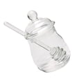 thumbnail image 3 of Yongwei Clear Glass Honey Jar with Dipper and Lid Cover - 280ml, 3 of 10