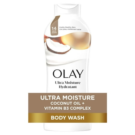Olay Ultra Moisture Body Wash with Coconut Oil, 22 fl oz