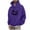 Purple, variant on Unisex Graphic Hoodie for Women Men, Evil Smiling Face Print Long Cuffed Sleeve Hooded Pullover Sweatshirt for Big Men,Coffee,M