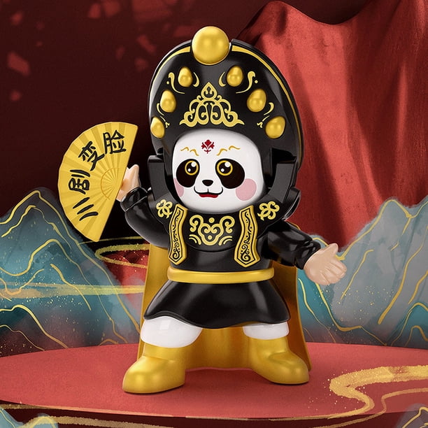 Ganfancp 1Pc Ópera de Sichuan Muñeca Que Cambia de Cara Muñeca China de Ópera de Pekín Figurilla de Ópera Decoración de Escritorio Juguetes En Miniatura Decoración Del Salpicadero Del Coche Decoració