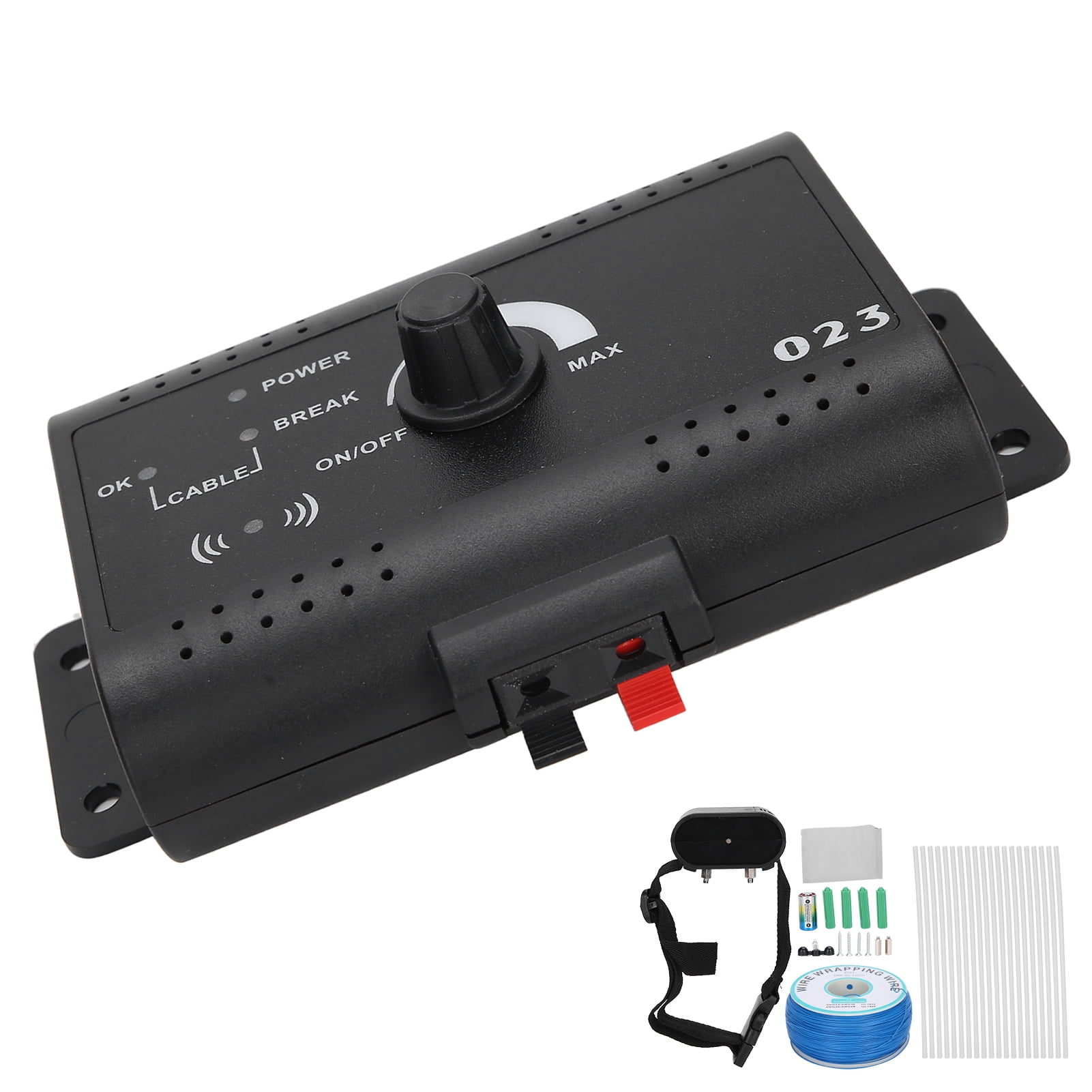 YAHHU Electric Dog Fence Waterproof Training Sound Shock Collar Electronic Pet Containment System With Adjustable Perimeter And Rechargeable Battery For All Sizes AU Plug 110-240V