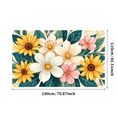 thumbnail image 1 of Floral Themed Backdrop Banner with Butterflies and Flowers Background Party Decorations Photo Props Garden Parties Spring Events Wedding Receptions Decor Setup, 1 of 4