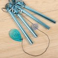 thumbnail image 4 of Owl Wind Chimes Three-Color Glass Iron Hanging Wind Chime Tube Garden Pendants, 4 of 6