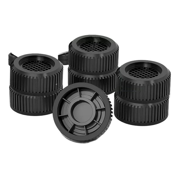 Ounissouiy 4 unids/set Base elevada antideslizante para lavadoras estructura de rejilla para fácil apilamiento y estabilidad Conjuntos de muebles de dormitorio Circular de doble capa