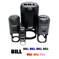 thumbnail image 1 of Bill Bold Text Self-Inking Rubber Stamp Ink Stamper - Lime Green Ink - Small 3/4 Inch, 1 of 7