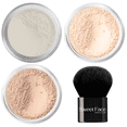 thumbnail image 2 of 4pc Full Size Kit (Fair 1) Mineral Makeup Matte Translucent Loose Foundation + Kabuki Brush + Concealer + Finishing Setting Powder + Bare Face Full Coverage, 2 of 5