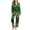 Green, variant on Tnhcen Women's Silk Satin Pajamas Set Soft Long Sleeve Button Down 2 Piece Sleepwear Loungewear S-2XL