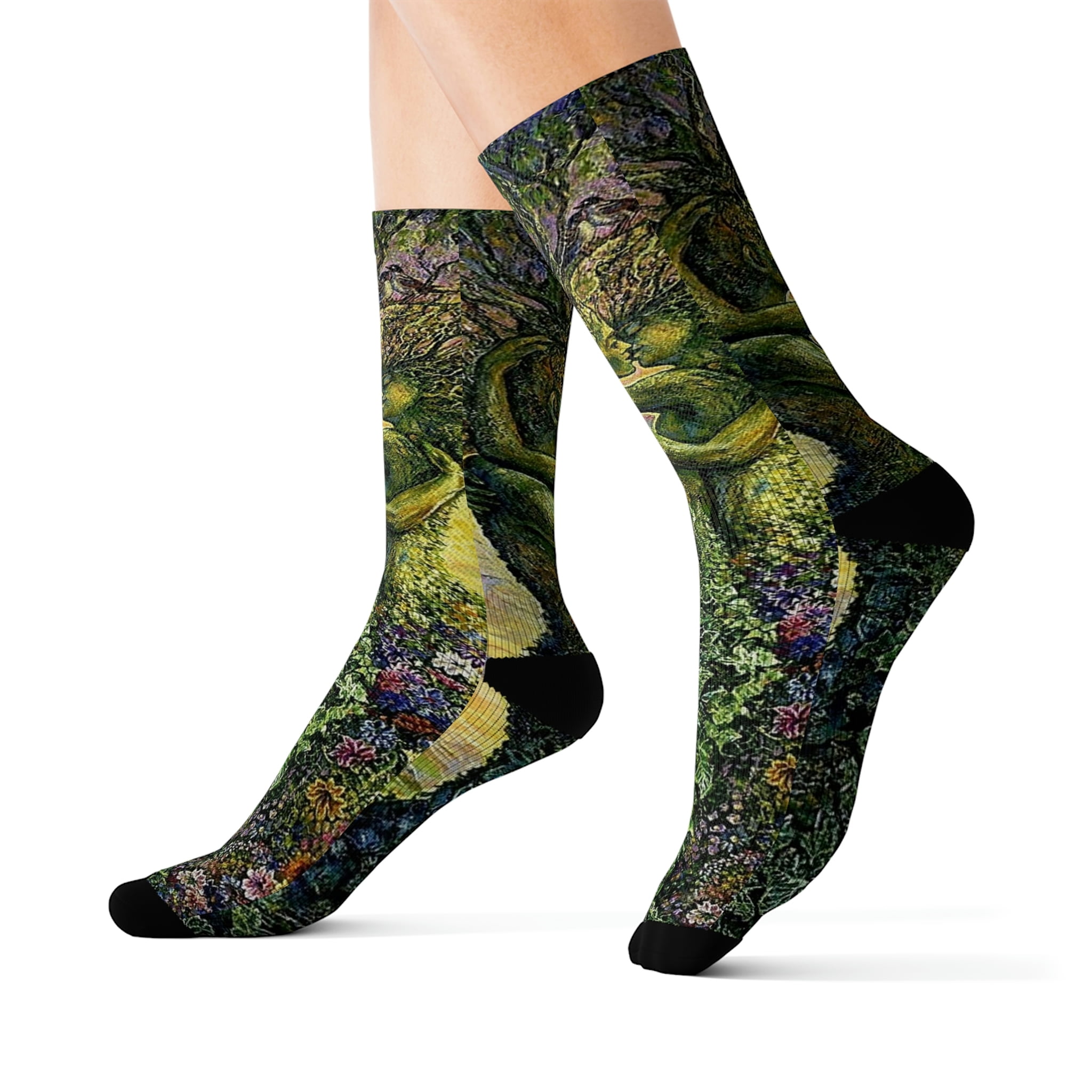 Run in forest nature's love Sublimation Socks - Walmart.com