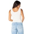 thumbnail image 2 of Celebrity Pink Women's Pointelle Henley Tank Top, Sizes XS-XXXL, 2 of 6