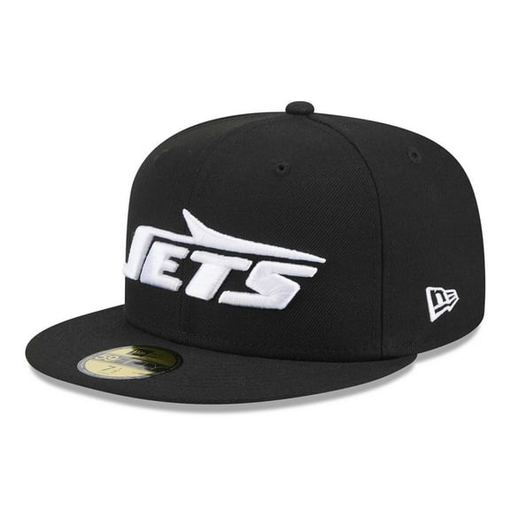 Men's New Era Black New York Jets Omaha 59FIFTY Fitted Hat