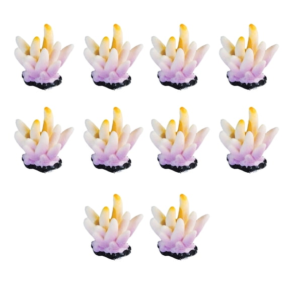 10pack Artificial Corals Undersea Water Plant Fish Tanks Aquariums Decorartions for Aquariums and Fish Tanks