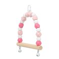 thumbnail image 1 of Hanging Swing Toy, Hook Birds Swing Toy Wooden Beads Bell  For Finches, 1 of 8