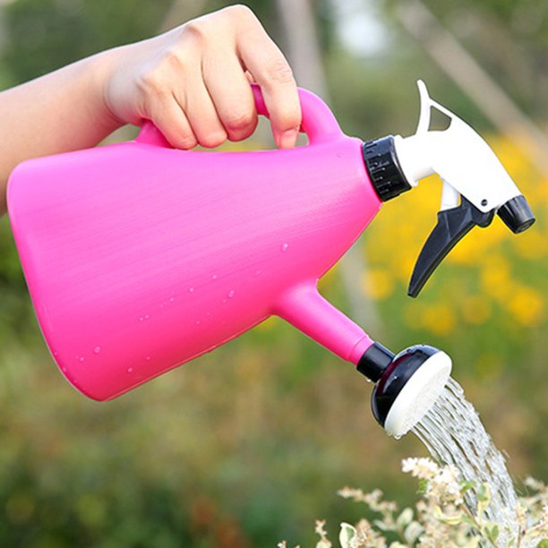 Regadera De Plástico 1 botella de riego doméstica de 1 l 2 modos de trabajo 2 de gran capacidad para Park Red