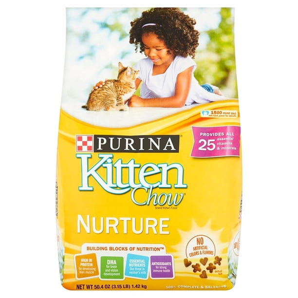 Purina Kitten Chow Dry Kitten Food, Nurture, 3.15 Pound Bag by Purina