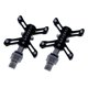 thumbnail image 4 of Pedal de bicicleta de carretera de liberación rápida con adaptador de extensión de pedal antideslizante Rodamientos ultraligeros de 9/16 pulgadas para Negro Macarena Pedal de bicicleta ligero, 4 of 8