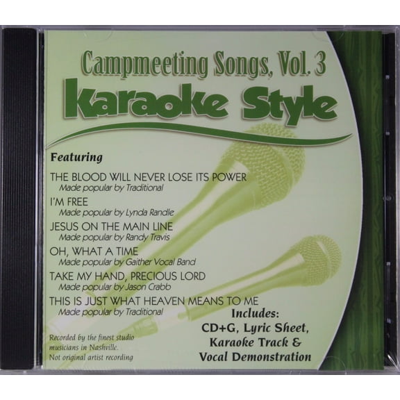 Campmeeting Songs Volume 3 Daywind Christian Karaoke Style NEW CD G 6 Songs
