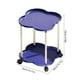 thumbnail image 2 of Mesita auxiliar con estantería de almacenamiento | Carrito móvil de mesa de centro | Rack de almacenamiento utilitario rodante | Mesa de apoyo de plástico multifuncional para dormitorio, salón, 2 of 6