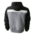 thumbnail image 4 of Ma Croix Mens Two Tone Hoodie Windbreaker Lightweight Slim Fit Quick Dry Outerwear Jacket, 4 of 5