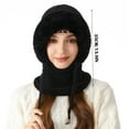 thumbnail image 3 of 3-in-1 Winter Balaclava Hat with Scarf and Face Mask - Warm Fleece Lined Knit for Outdoor Protection Against Cold and Wind, 3 of 7