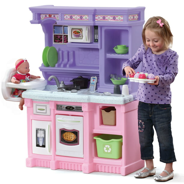 Step2 Little Bakers Kids Play Kitchen with 30 Piece Accessory Play Set - Walmart.com - Walmart.com
