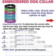 thumbnail image 3 of HUGFEGWE Handmade Dog Collars, Puppy Collars 10 Embroidery Thread Colors Dog Collars with Pet Name and Phone Number, Personalized ID Pet Collar U2537-30130, 3 of 7