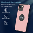 thumbnail image 4 of Entronix Heavy Duty Ring Holder Case for iPhone 16e, Shockproof Slim Fit Kickstand, Pink, 4 of 6