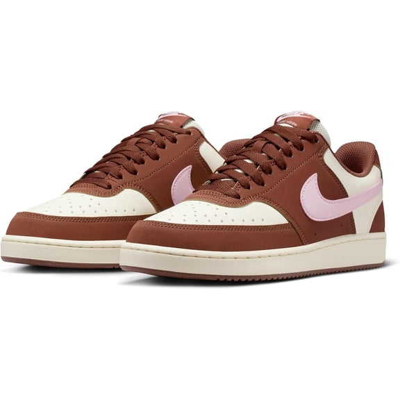 Nike Womens Court Vision Low (IM1652-004) Soft Pearl/Pink Foam-Brown