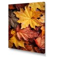thumbnail image 2 of Designart "Beauty of Autumn Leaves in Yellow and Orange II" Floral Canvas Wall Art - Traditional Orange Leaves Hallway Wall Art Decor, 2 of 6