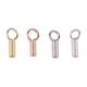 thumbnail image 4 of 10 cuentas de plata de ley 925 para bisutería, con extremos de tubo y tapas de cordón. Oro rosa, 4 of 7