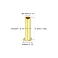 thumbnail image 2 of Uxcell 2.5mm Tube OD Brass Compression Insert Ferrules Brass Ferrule Fitting 10 Pack, 2 of 6