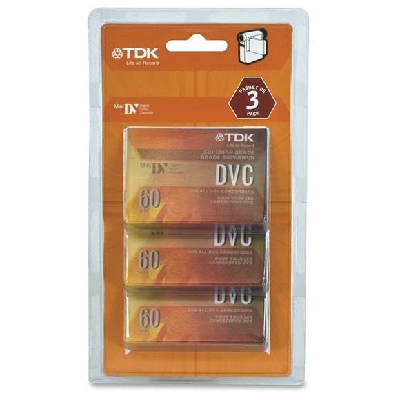 TDK MiniDV Tapes 60 Minute (3-Pack)